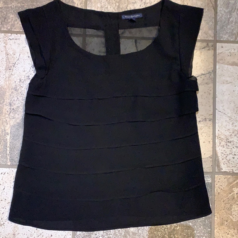 American Eagle Outfitters-black blouse